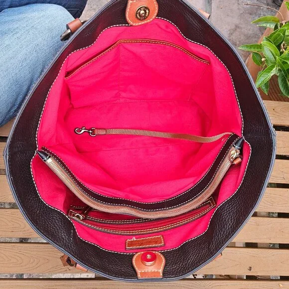 DOONEY & BOURKE Pebble Leather Grain Tammy Tote EUC - Picture 12 of 15